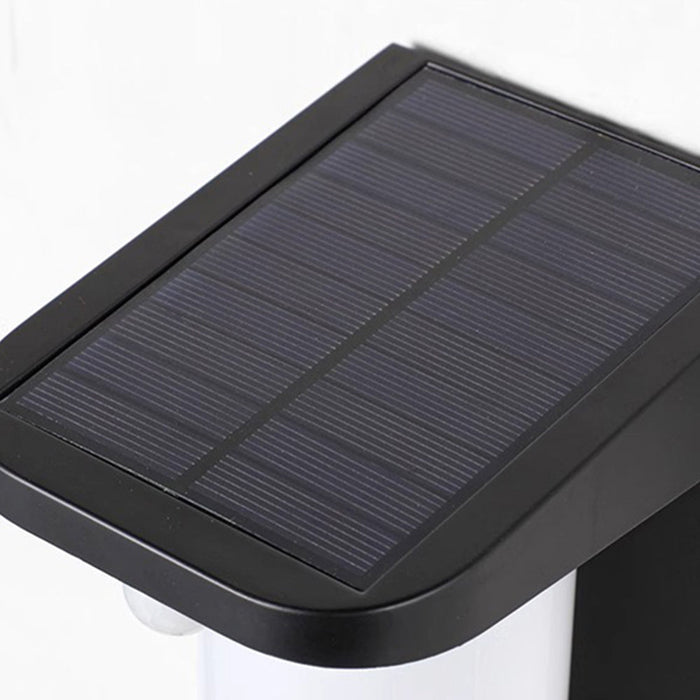 Solar Waterproof LED Motion Sensor Outdoor Wall Sconces - Modern Minimalist Design, Energy Efficient, Weatherproof