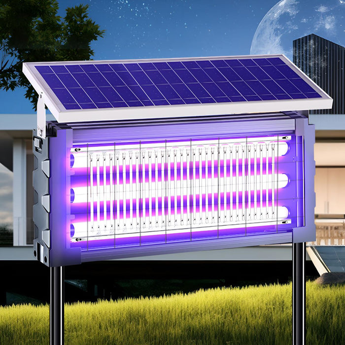 Solar Waterproof Outdoor Lawn Mosquito Bug Zapper - UV Insect Killer Light, Garden Pest Control