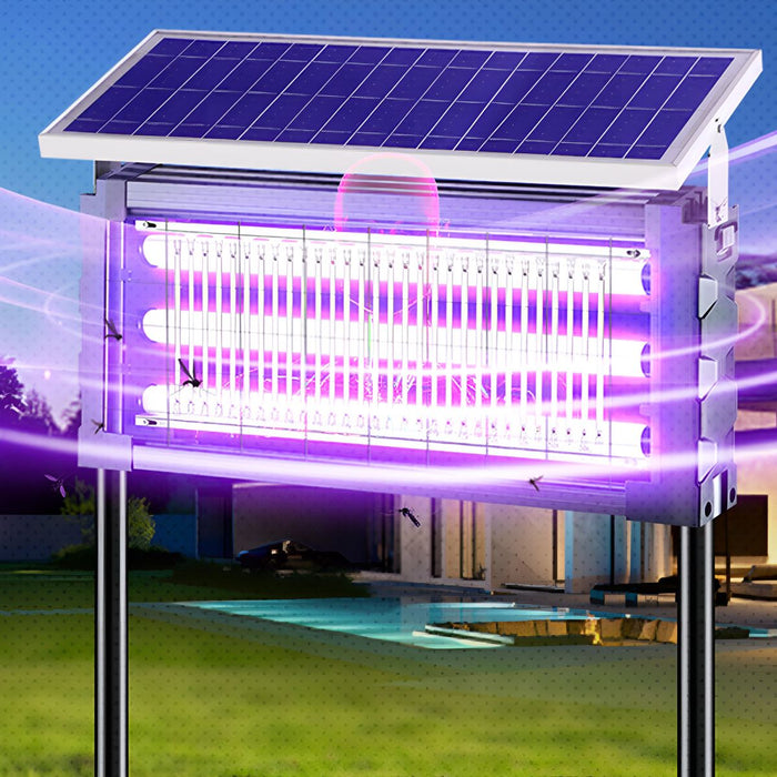 Solar Waterproof Outdoor Lawn Mosquito Bug Zapper - UV Insect Killer Light, Garden Pest Control