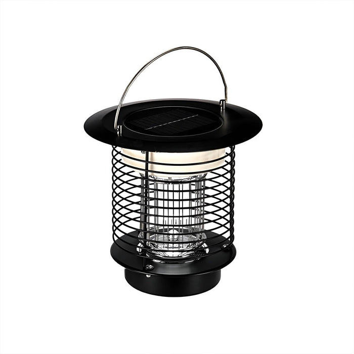 Outdoor Mosquito Bug Zapper Lantern - Solar Powered, Waterproof LED, Rechargeable Hanging Light