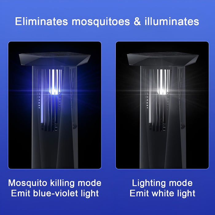 Solar Bug Zapper Lawn Light - Waterproof LED Outdoor Mosquito Killer - Garden Pathway Lighting