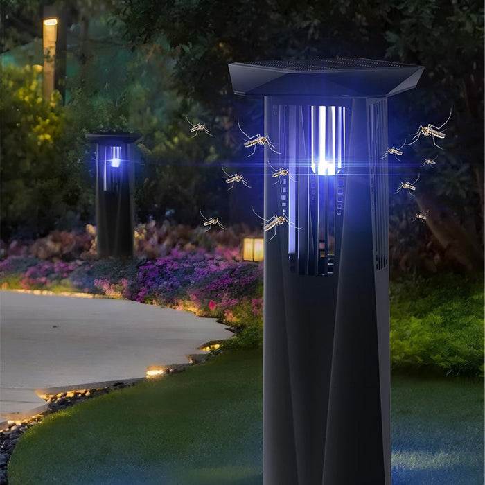 Solar Bug Zapper Lawn Light - Waterproof LED Outdoor Mosquito Killer - Garden Pathway Lighting
