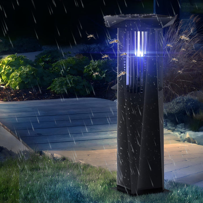 Solar Bug Zapper Lawn Light - Waterproof LED Outdoor Mosquito Killer - Garden Pathway Lighting