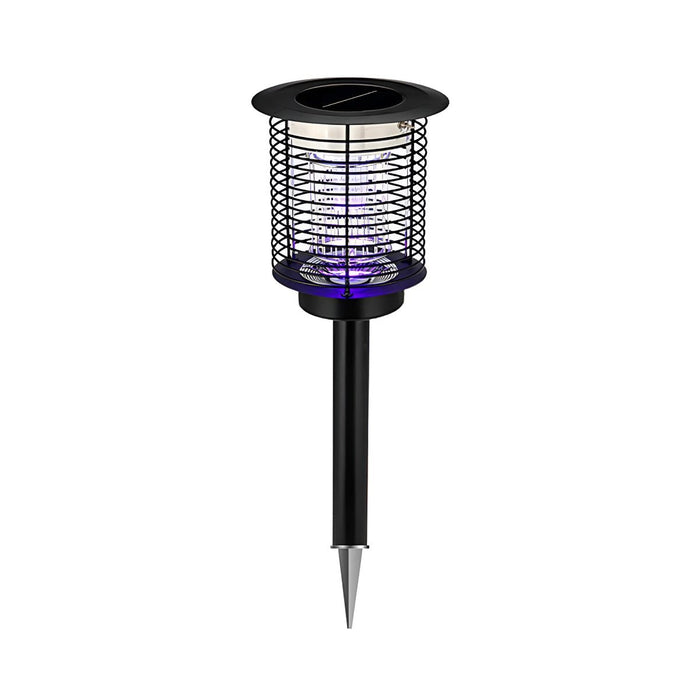 Outdoor Mosquito Bug Zapper Lawn Pillar Light - Solar Powered, Waterproof LED UV Insect Killer for Yard, Garden, Patio