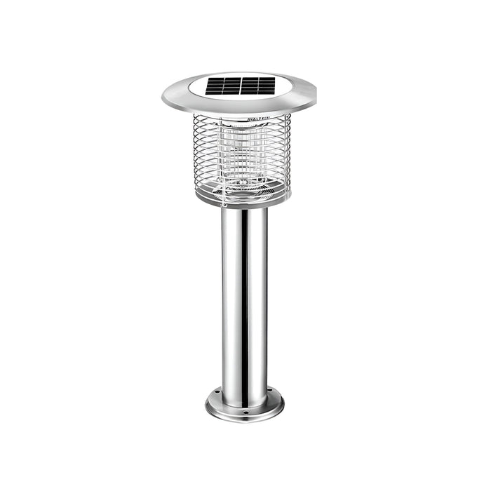 Outdoor Mosquito Bug Zapper Lawn Pillar Light - Solar Powered, Waterproof LED UV Insect Killer for Yard, Garden, Patio