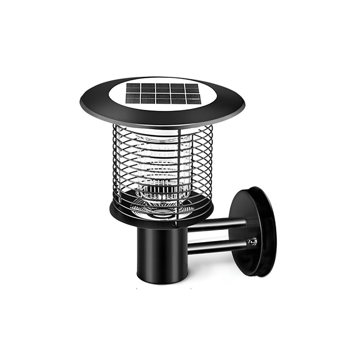 Solar Powered LED Outdoor Wall Light - Mosquito Zapper, Bug Killer, Rechargeable