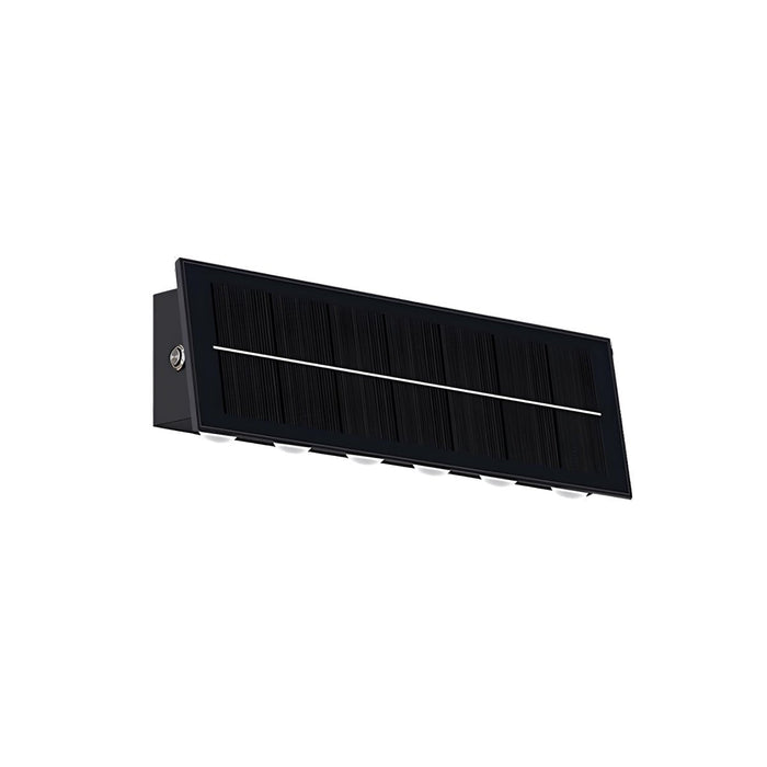 Modern Solar Wall Sconce, Waterproof Downcast LED for Architectural Accent/Security, Dusk to Dawn