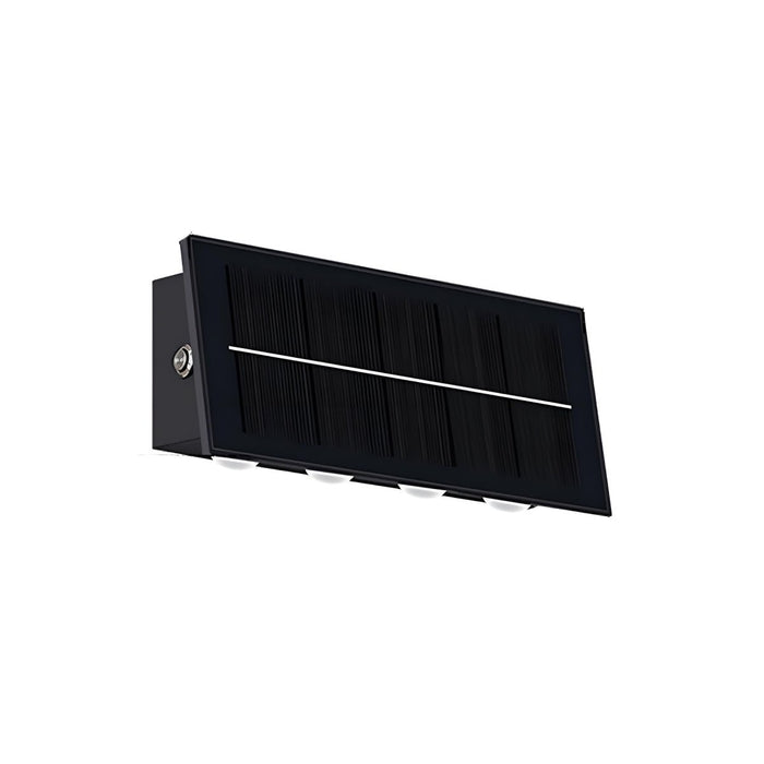 Modern Solar Wall Sconce, Waterproof Downcast LED for Architectural Accent/Security, Dusk to Dawn