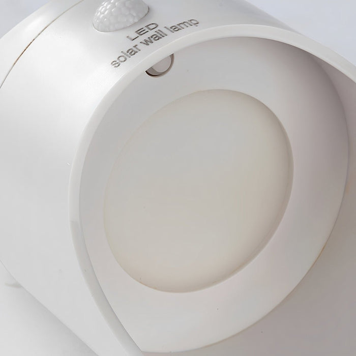 Solar LED Wall Light - Modern Outdoor Porch Sensor Lighting, Waterproof ABS Design