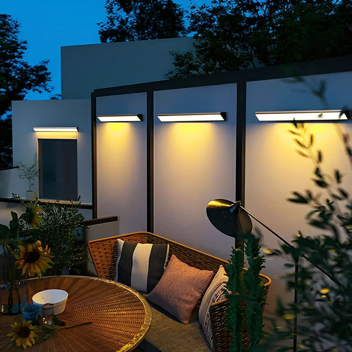 Solar Waterproof Outdoor LED Strip Lights - Porch / Patio / Garden Wall Lighting, Energy Efficient