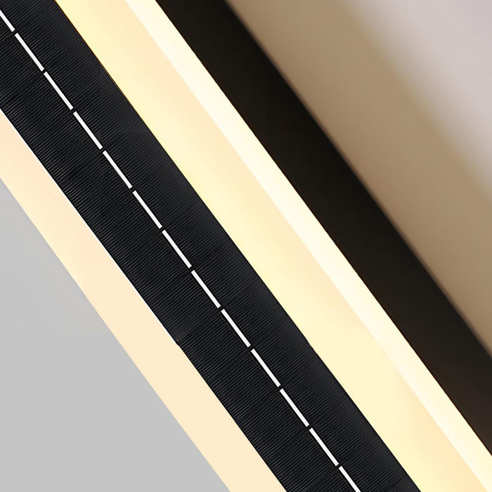Outdoor LED Strip Porch Light - Solar Powered / Waterproof Wall Sconce - Exterior Lighting Fixture