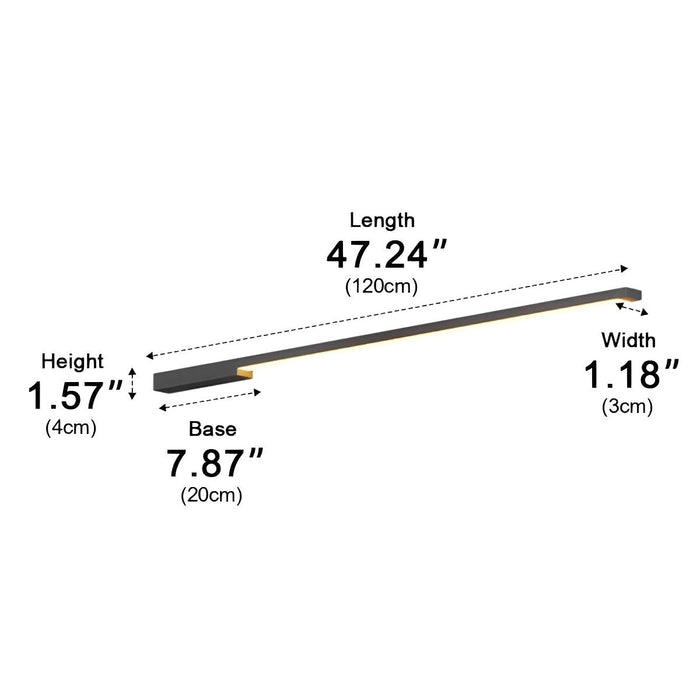 Solar Waterproof Outdoor Long Light Strip - LED Exterior Wall Lighting, Garden Pathway Accent