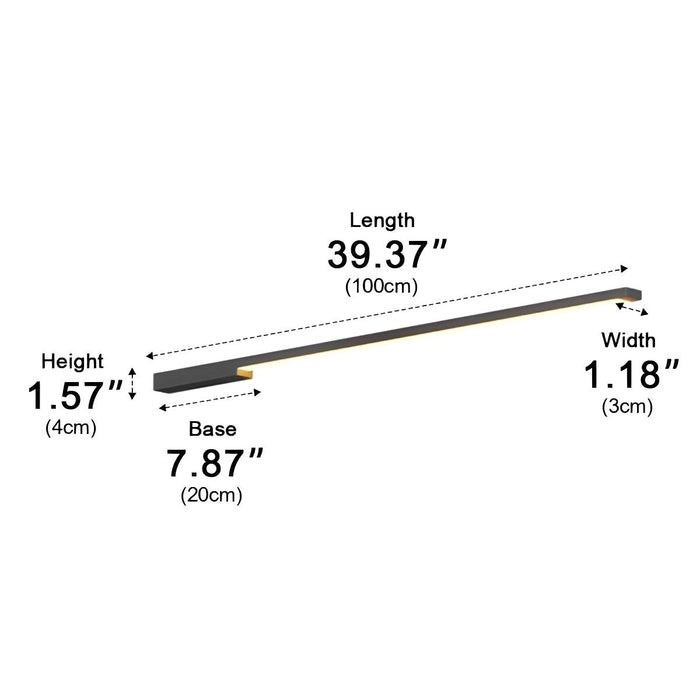 Solar Waterproof Outdoor Long Light Strip - LED Exterior Wall Lighting, Garden Pathway Accent