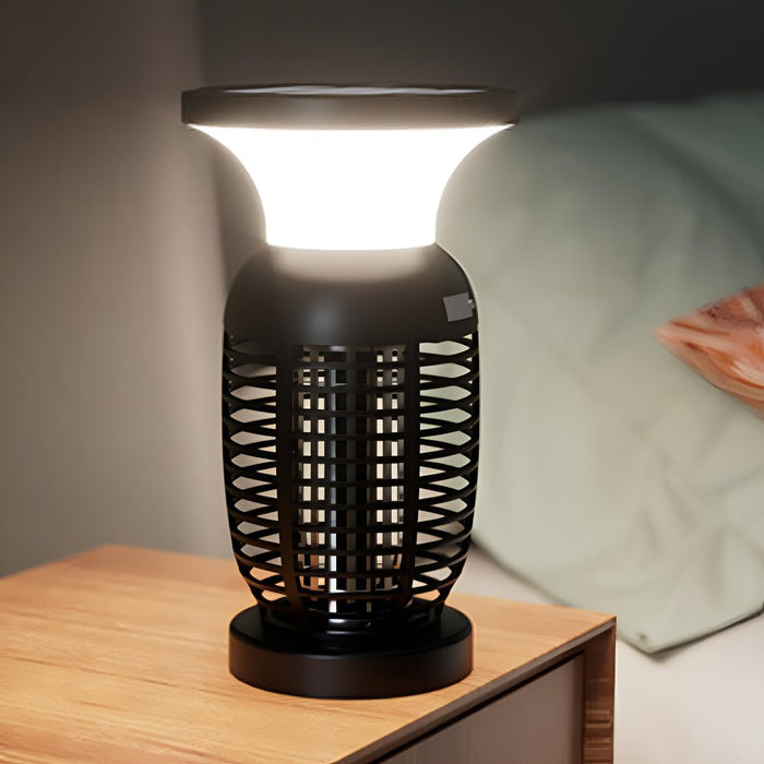 Mosquito Bug Zapper Lantern - Solar Powered / Waterproof Outdoor LED Light, Hanging Pest Killer