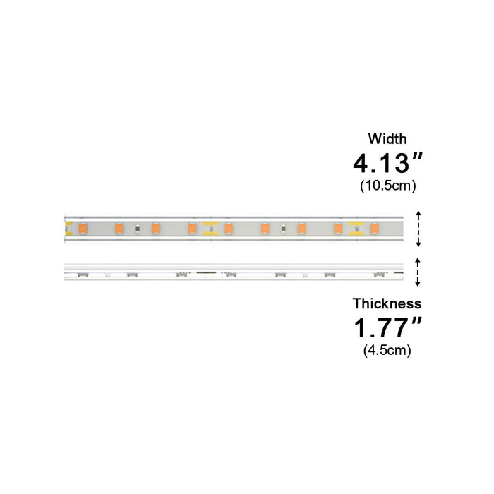 Solar Recessed LED Linear Light Strip - Outdoor Pathway, Deck, Garden Lighting with Remote Control