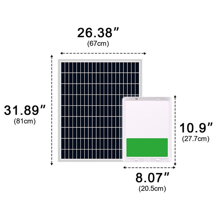 Solar Recessed LED Linear Light Strip - Outdoor Pathway, Deck, Garden Lighting with Remote Control