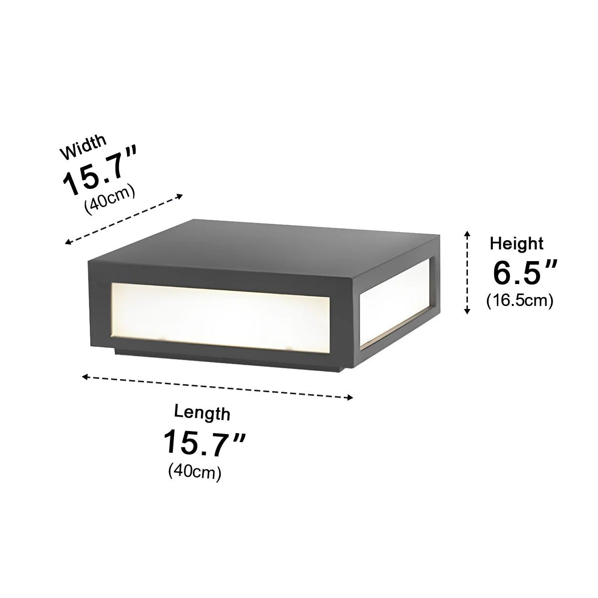 Solar Dusk to Dawn LED Post Cap Light, Waterproof Column Pedestal for Patio/Porch/Yard