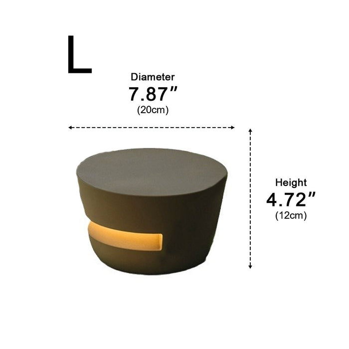 Solar Outdoor Landscape Light, Round LED Pathway, Waterproof Garden Deck, Dusk to Dawn Easy Install