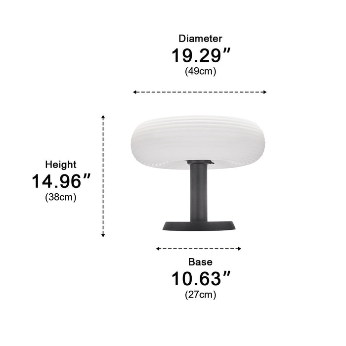 Solar LED Outdoor Post Light - Round, Removable Base, Weatherproof Design