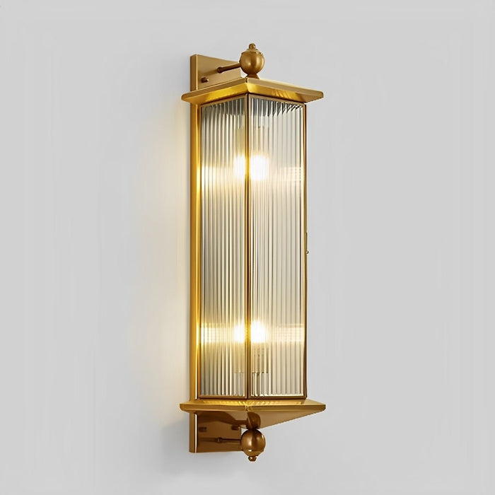 Solar Outdoor Wall Sconce, Rustic Copper LED Porch Light, IP65 Waterproof, Dusk to Dawn, Patio/Yard/Corridor