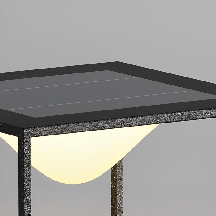 Solar Dusk to Dawn, Waterproof IP65, Cube Dripping Raindrop Post Light for Patio/Porch/Yard