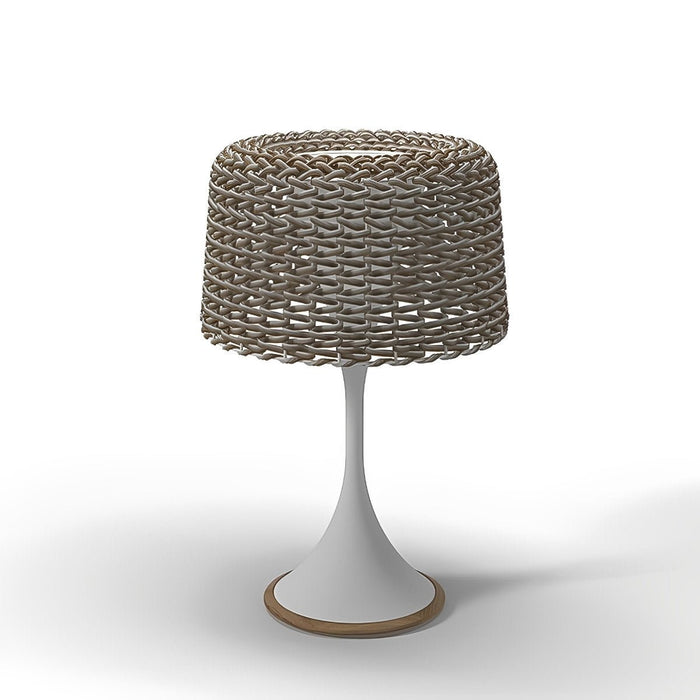 Solar Outdoor Floor Lamp, Waterproof LED Weave Shade for Garden/Patio/Yard, Easy Install