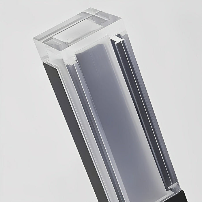 Square Column Modern LED Outdoor Pathway Light - Die-Cast Aluminum / Acrylic Diffuser, Warm Illumination for Garden Walkways