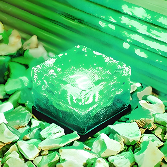 Ice Brick Solar Outdoor Lights - Pathway Lighting / Garden Decor, Waterproof, Automatic On/Off