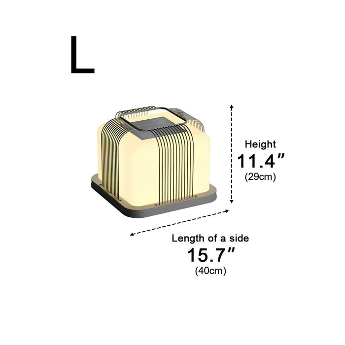 Square Solar Fence Post Light - Modern Waterproof LED Cap Light for Outdoor Decks, Patios, and Gardens