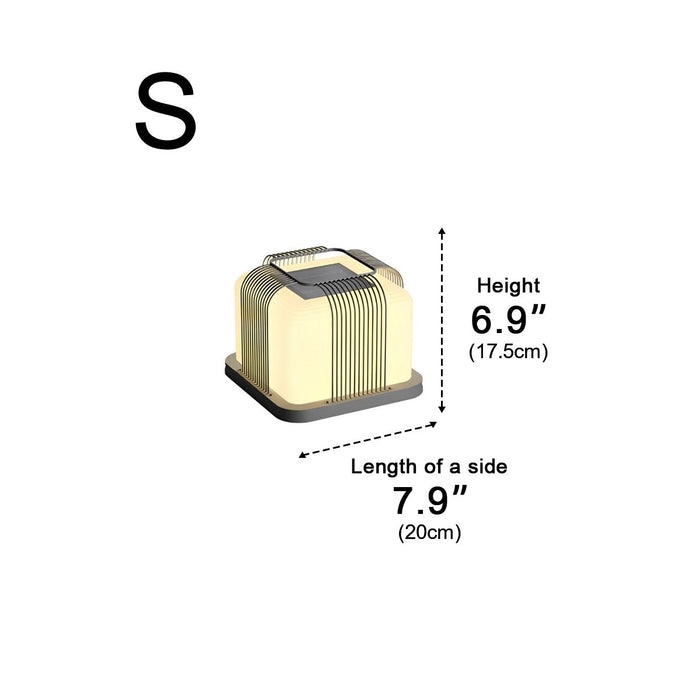 Square Solar Fence Post Light - Modern Waterproof LED Cap Light for Outdoor Decks, Patios, and Gardens