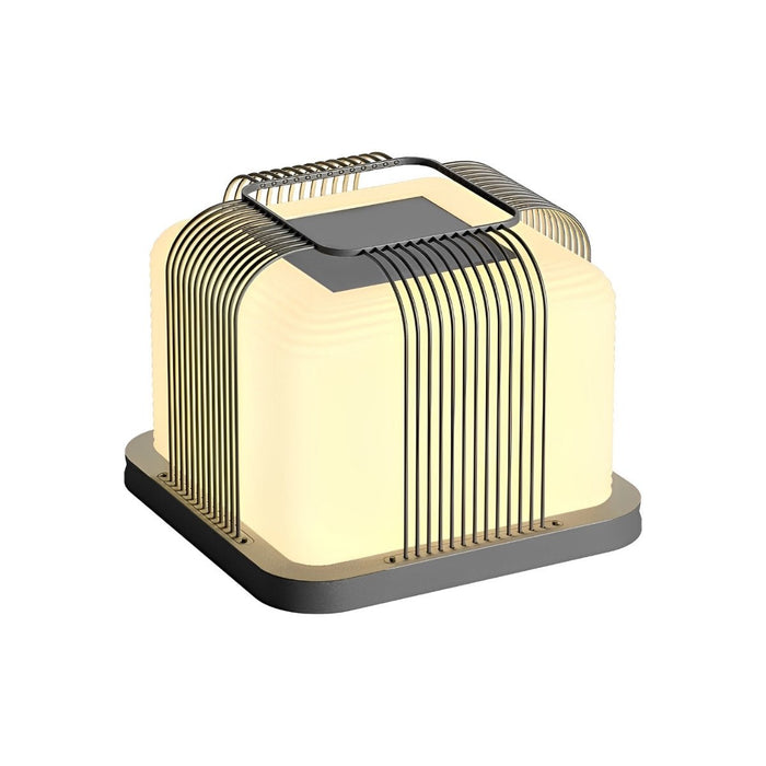 Square Solar Fence Post Light - Modern Waterproof LED Cap Light for Outdoor Decks, Patios, and Gardens
