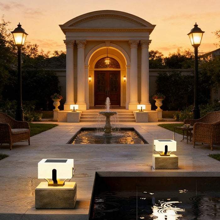 Square Solar Fence Lights - Waterproof Outdoor LED Security Lighting for Decks, Patios, Garden Paths, and Post Caps