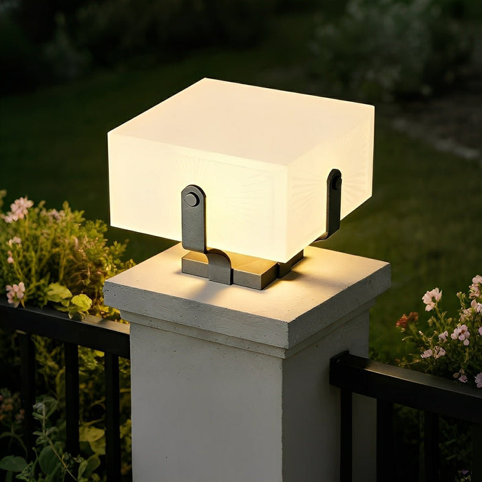 Square Solar Fence Lights - Waterproof Outdoor LED Security Lighting for Decks, Patios, Garden Paths, and Post Caps