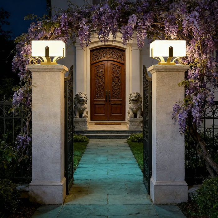Square Solar Fence Lights - Waterproof Outdoor LED Security Lighting for Decks, Patios, Garden Paths, and Post Caps
