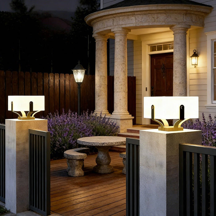 Square Solar Fence Lights - Waterproof Outdoor LED Security Lighting for Decks, Patios, Garden Paths, and Post Caps