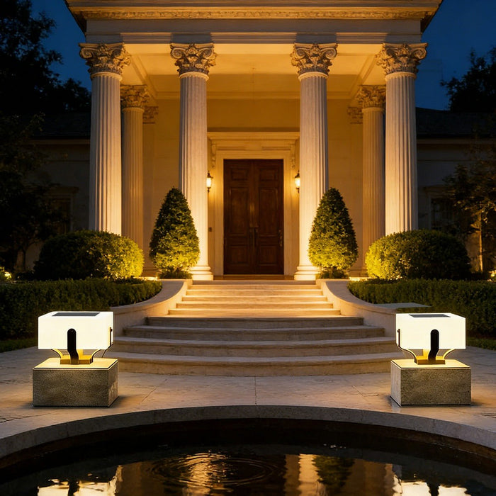 Square Solar Fence Lights - Waterproof Outdoor LED Security Lighting for Decks, Patios, Garden Paths, and Post Caps