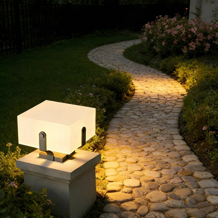 Square Solar Fence Lights - Waterproof Outdoor LED Security Lighting for Decks, Patios, Garden Paths, and Post Caps