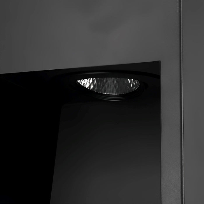 Square LED Pathway Light - Modern Outdoor Walkway Lamp, Black - Waterproof Garden Illumination