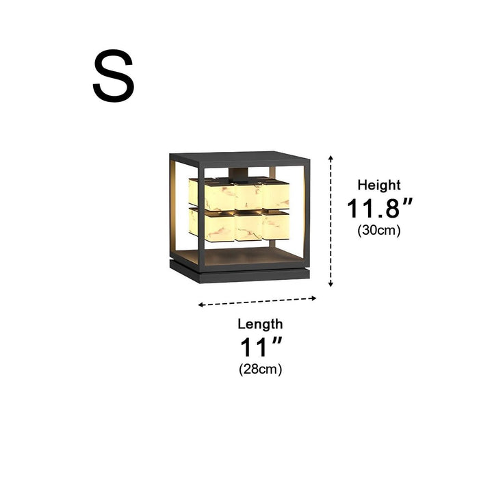 Square LED Waterproof Outdoor Deck Post Cap Light - Solar Powered Pathway Lighting, Garden Lighting