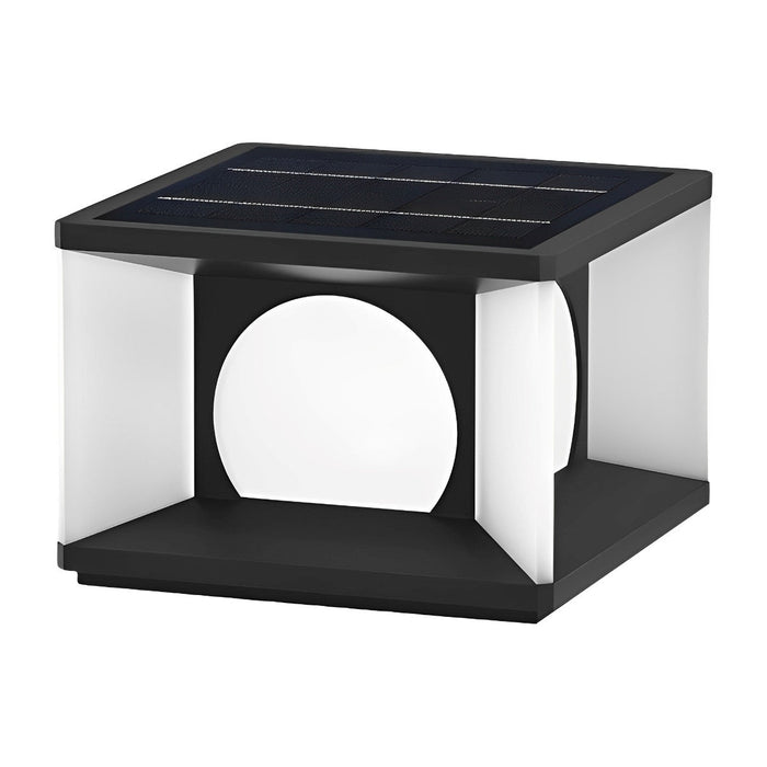 Square Solar Post Cap Light for Decks - Modern LED Fence Post Cap Light, Outdoor Garden Pathway Lighting