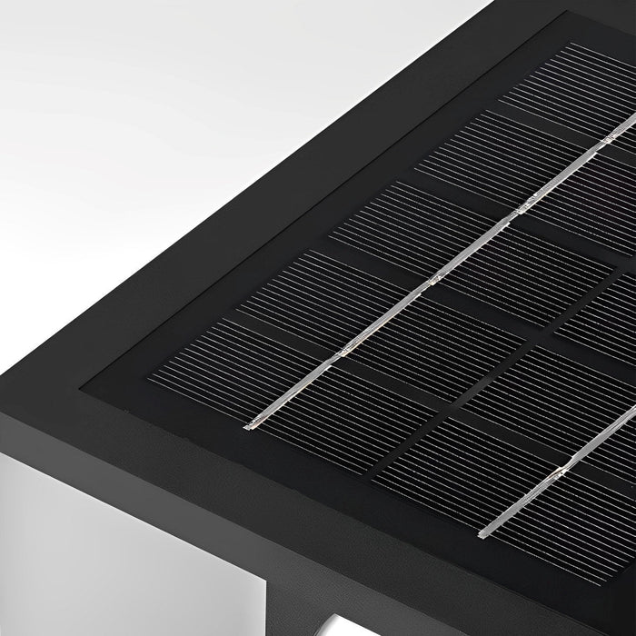 Square Solar Post Cap Light for Decks - Modern LED Fence Post Cap Light, Outdoor Garden Pathway Lighting
