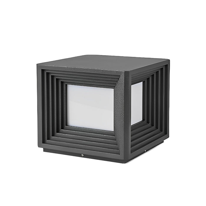 Square Solar Post Cap Light - Outdoor Deck Fence Lighting, Garden Pathway Illumination