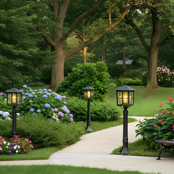 Square Solar Lawn Lamp - Outdoor Waterproof Pathway Light, Garden Landscape Lighting