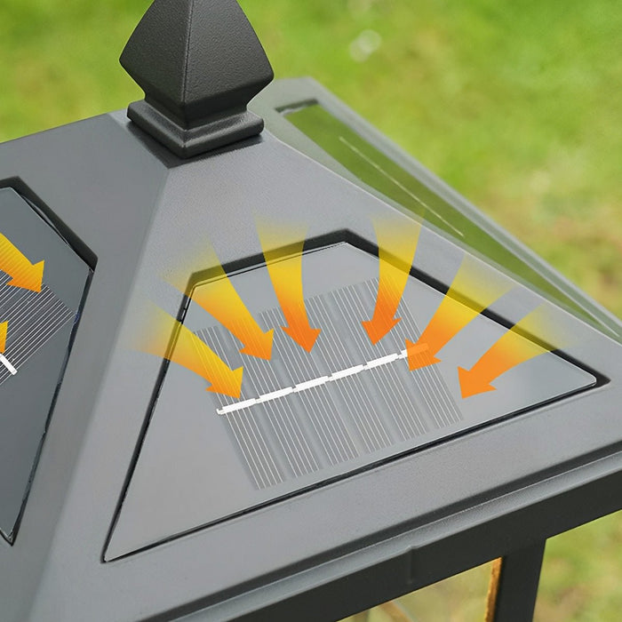 Square Solar Lawn Lamp - Outdoor Waterproof Pathway Light, Garden Landscape Lighting