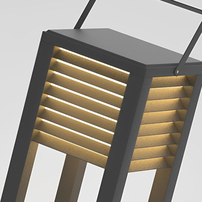 Square Portable Lawn Lamp - Modern Outdoor Accent Light for Garden, Patio, and Pathway Illumination