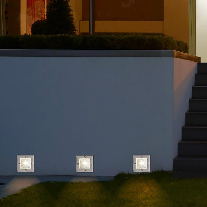 Square Waterproof LED Embedded Ground Lights for Outdoor Lawn Garden