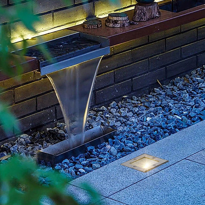 Square Waterproof LED Embedded Ground Lights for Outdoor Lawn Garden