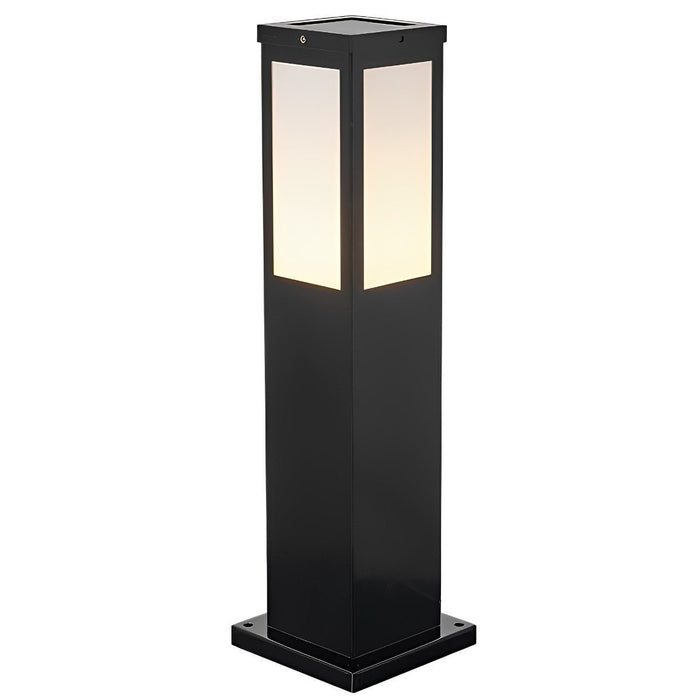 Solar LED Path Light, Square Waterproof Post Lamp, Dusk to Dawn Outdoor Walkway/Garden/Yard Lighting