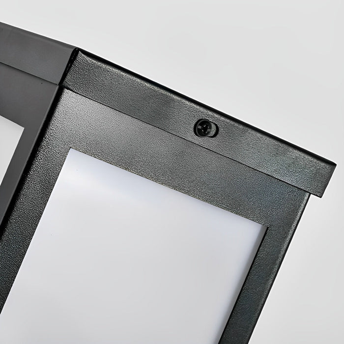 Solar LED Path Light, Square Waterproof Post Lamp, Dusk to Dawn Outdoor Walkway/Garden/Yard Lighting
