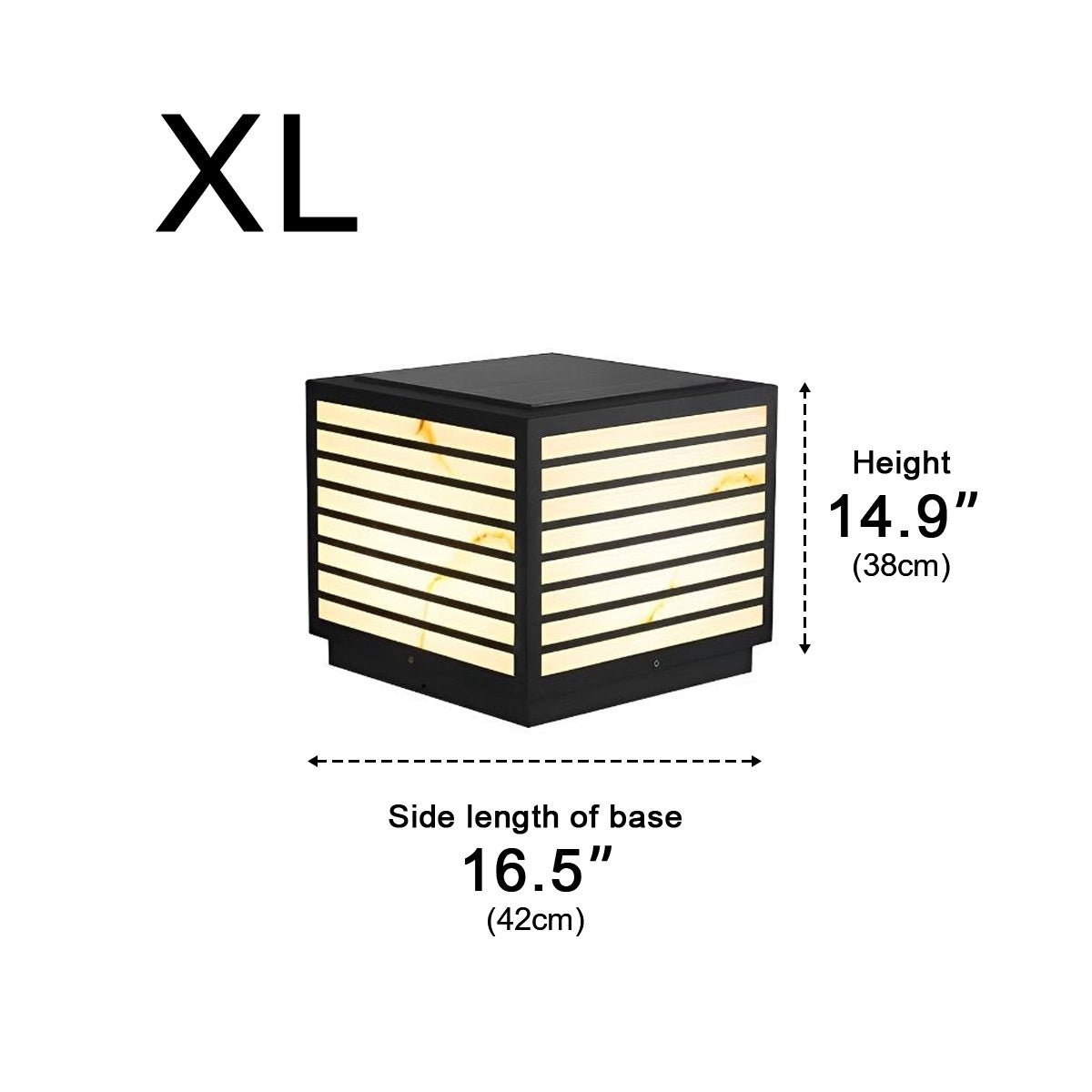 Solar LED Post Cap Light, Dusk to Dawn Pillar, IP65 Waterproof, Square Modern Outdoor Deck/Fence Lighting